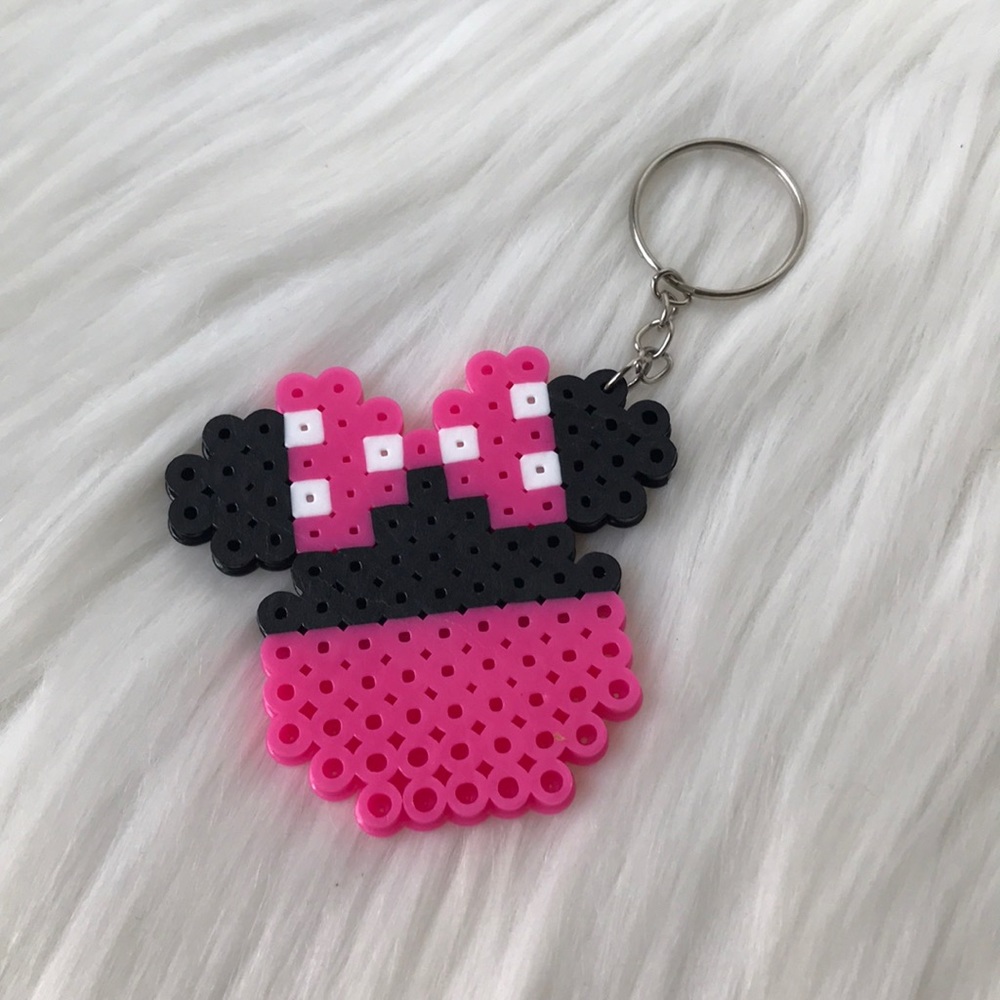 Minie mouse Keychain hand made